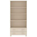 vidaXL HAMAR mézbarna tömör fenyőfa tálalószekrény