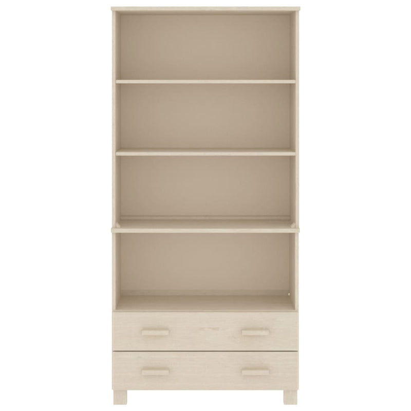 vidaXL HAMAR mézbarna tömör fenyőfa tálalószekrény