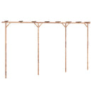 vidaXL bambusz pergola 385 x 40 x 205 cm