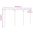 vidaXL bambusz pergola 385 x 40 x 205 cm