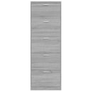 vidaXL szürke sonoma színű szerelt fa cipősszekrény 59 x 17 x 169 cm