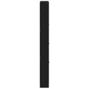 vidaXL fekete szerelt fa cipősszekrény 59x17x150 cm