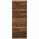 vidaXL füstös tölgy színű szerelt fa cipősszekrény 59x17x150 cm