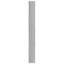 vidaXL szürke sonoma színű szerelt fa cipősszekrény 59x17x150 cm