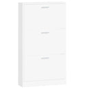 vidaXL fehér, rétegelt fa cipősszekrény 59 x 17 x 108 cm