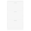 vidaXL fehér, rétegelt fa cipősszekrény 59 x 17 x 108 cm