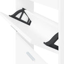 vidaXL fehér, rétegelt fa cipősszekrény 59 x 17 x 108 cm