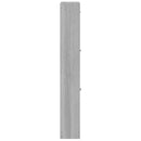 vidaXL szürke sonoma színű szerelt fa cipősszekrény 59x17x108 cm