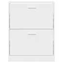 vidaXL fehér, rétegelt fa cipősszekrény 59 x 17 x 81 cm