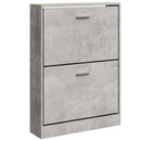 vidaXL betonszürke szerelt fa cipőszekrény 59 x 17 x 81 cm
