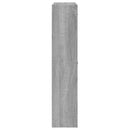vidaXL szürke sonoma színű szerelt fa cipősszekrény 59x17x81 cm