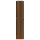 vidaXL barna tölgyszínű szerelt fa cipősszekrény 59x17x81 cm