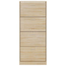 vidaXL sonoma tölgy színű szerelt fa cipőszekrény 63x24x147 cm