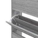 vidaXL szürke sonoma színű szerelt fa cipősszekrény 63x24x147 cm