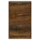 vidaXL füstös tölgy színű szerelt fa cipősszekrény 63x24x103 cm