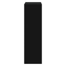 vidaXL fekete szerelt fa cipősszekrény 63x24x81 cm