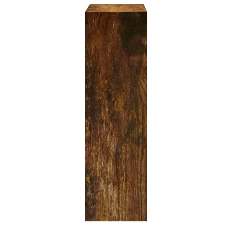 vidaXL füstös tölgy színű szerelt fa cipősszekrény 63x24x81 cm