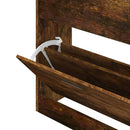 vidaXL füstös tölgy színű szerelt fa cipősszekrény 63x24x81 cm