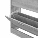 vidaXL szürke sonoma színű szerelt fa cipősszekrény 63x24x81 cm