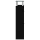 vidaXL fekete szerelt fa cipőszekrény 63 x 24 x 104 cm