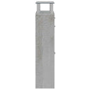 vidaXL betonszürke szerelt fa cipőszekrény 63x24x104 cm
