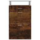 vidaXL füstös tölgy színű szerelt fa cipősszekrény 63x24x104 cm
