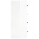 vidaXL magasfényű fehér tálalószekrény 4 fiókkal 60 x 30,5 x 71 cm