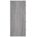 vidaXL szürke sonoma tálalószekrény 4 fiókkal 60 x 30,5 x 71 cm
