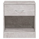 vidaXL 2 db betonszürke éjjeliszekrény fiókkal