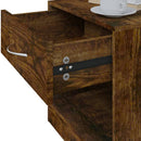 vidaXL 2 db füstös tölgy színű éjjeliszekrény fiókkal