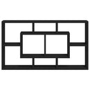 vidaXL fekete 8-rekeszes bemutatópolc