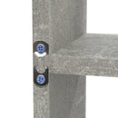 vidaXL 8-rekeszes betonszürke fali bemutatópolc