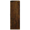 vidaXL füstös tölgy színű 8-rekeszes bemutatópolc