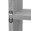 vidaXL szürke sonoma színű 8-rekeszes bemutatópolc