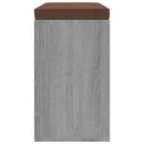 vidaXL szürke sonoma színű cipőtároló pad 103 x 30 x 48 cm