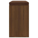 vidaXL barna tölgy szerelt fa cipőtároló pad 103x30x48 cm