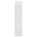 vidaXL magasfényű fehér 2 szintes cipőszekrény tükörrel 63 x 17 x 67cm