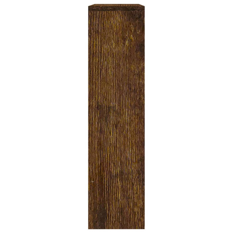 vidaXL füstös tölgy 2 szintes cipőszekrény tükörrel 63 x 17 x 67 cm