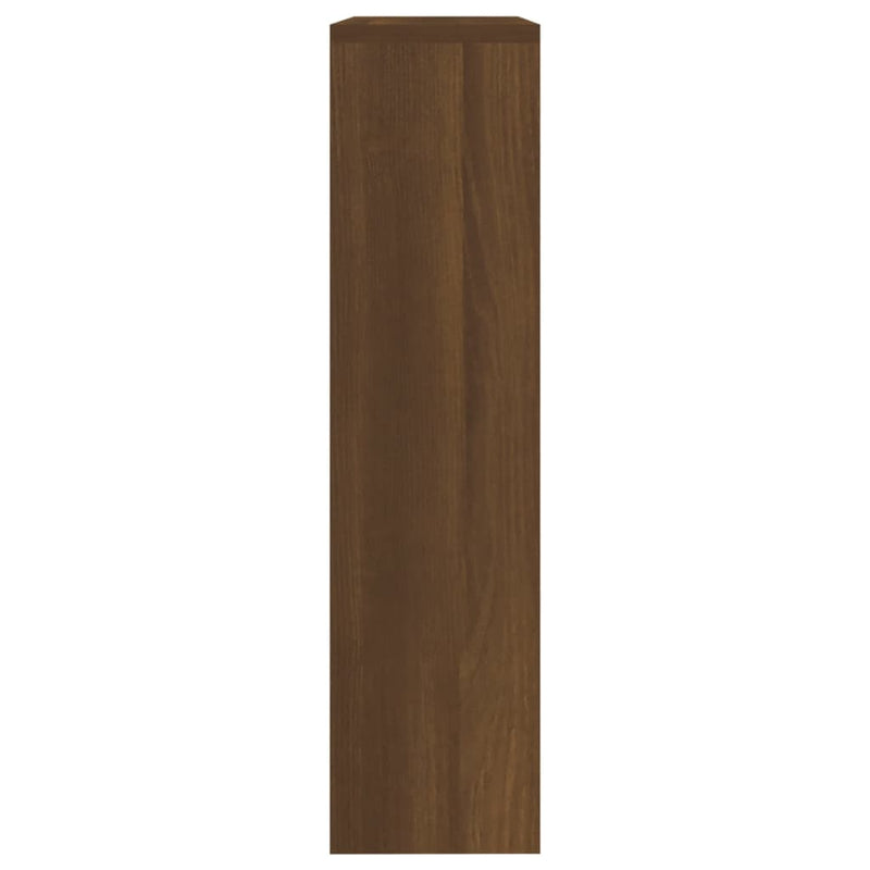 vidaXL barna tölgy 2 szintes cipőszekrény tükörrel 63 x 17 x 67 cm
