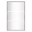vidaXL betonszürke 3 szintes cipőszekrény tükörrel 63 x 17 x 102,5 cm