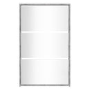 vidaXL szürke sonoma 3 szintes cipőszekrény tükörrel 63x17x102,5 cm