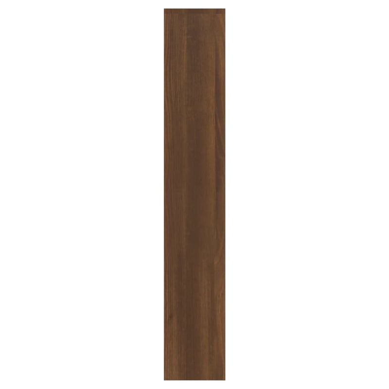 vidaXL barna tölgyszínű 3 szintes cipőszekrény tükörrel 63x17x102,5 cm