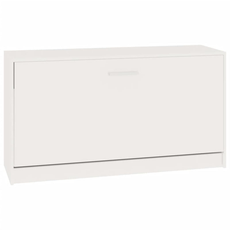 vidaXL magasfényű fehér szerelt fa cipőtároló pad 80x24x45 cm