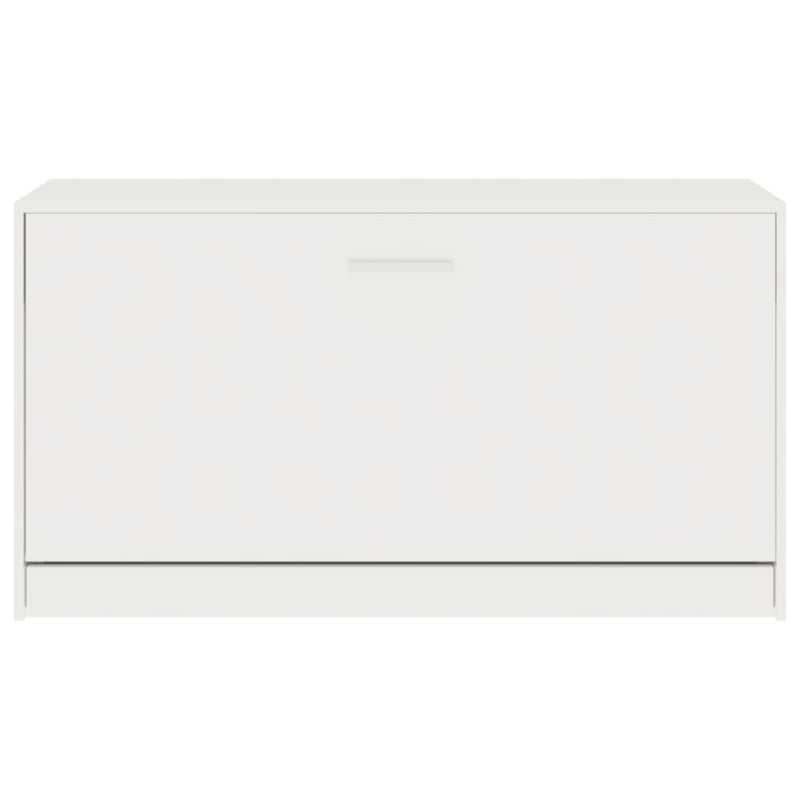 vidaXL magasfényű fehér szerelt fa cipőtároló pad 80x24x45 cm