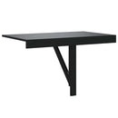 vidaXL fekete szerelt fa összecsukható fali asztal 100x60x56 cm