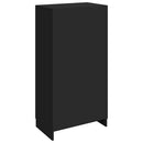 vidaXL fekete szerelt fa cipősszekrény 55 x 35 x 108 cm