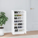 vidaXL magasfényű fehér szerelt fa cipőszekrény 55 x 35 x 108 cm