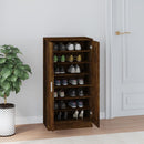 vidaXL füstös tölgy színű szerelt fa cipősszekrény 55 x 35 x 108 cm