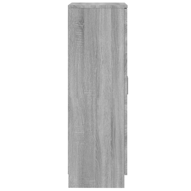 vidaXL szürke sonoma színű szerelt fa cipősszekrény 55 x 35 x 108 cm