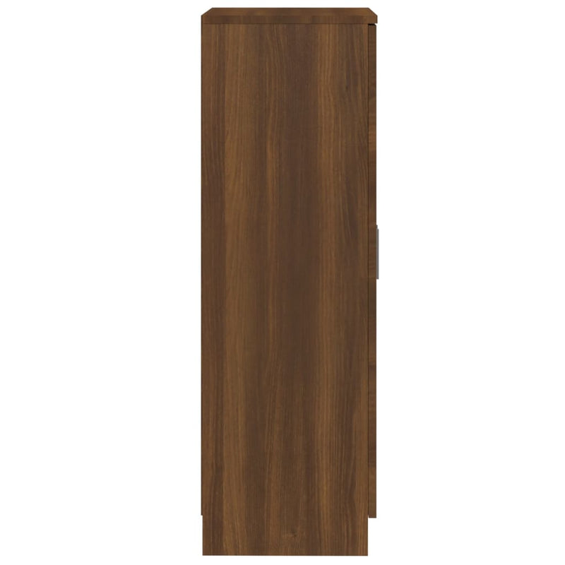 vidaXL barna tölgy színű szerelt fa cipősszekrény 55 x 35 x 108 cm